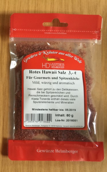 Rotes Hawaii Salz