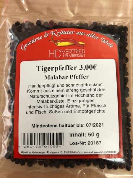 Tigerpfeffer - Malabar Pfeffer