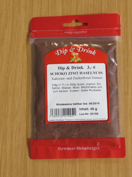 Dip & Drink - SCHOKO ZIMT HASELNUSS