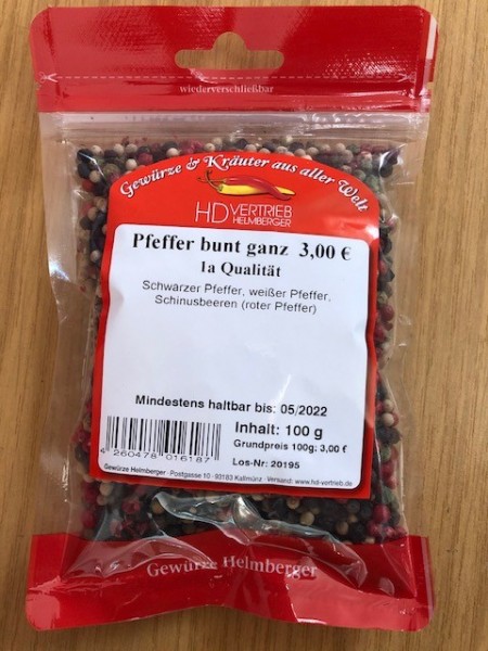 Pfeffer bunt ganz