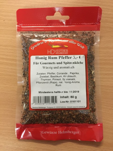 Honig Rum Pfeffer